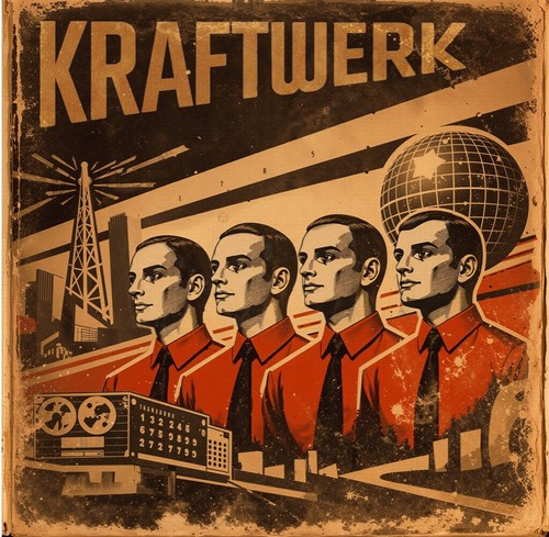 Kraftwerk red vinyl lp - kraftwerk,