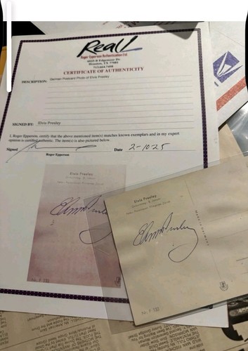 Elvis presley signed - presley,