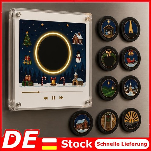 Christmas vinyl player fridge - vinyl,